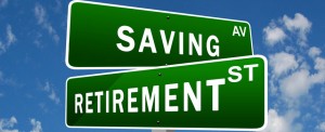 savings and retirement signs