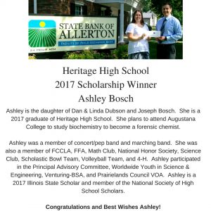 Ashley Bosch scholarship
